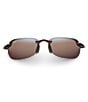 Color:Tortoise - Image 2 - Sandy Beach PolarizedPlus2® Rimless 56mm Sunglasses