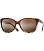 Color:Chocolate Tortoise - Image 1 - Starfish PolarizedPlus2® Cat Eye 56mm Sunglasses