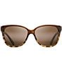 Color:Chocolate Tortoise - Image 2 - Starfish PolarizedPlus2® Cat Eye 56mm Sunglasses