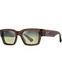 Color:Transparent Light Brown - Image 1 - Unisex Kenui PolarizedPlus2®53mm Rectangle Sunglasses