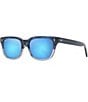 Color:Blue/Grey - Image 1 - Unisex Likeke PolarizedPlus2® Square Gradient 54mm Mirrored Sunglasses