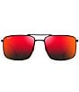 Color:Matte Black - Image 2 - Unisex Mikioi 54mm Aviator Polarized Sunglasses