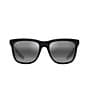 Color:Matte Black - Image 2 - Unisex Pehu 55mm Polarized Square Sunglasses