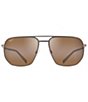 Color:Satin Sepia - Image 2 - Unisex Shark's Cove PolarizedPlus2® 55mm Navigator Sunglasses