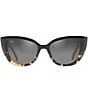 Color:Black/Tortoise - Image 2 - Women's Blossom PolarizedPlus2® Cat Eye 54mm Sunglasses