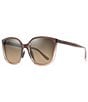 Color:Rootbeer Fade - Image 1 - Women's Good Fun PolarizedPlus2® 57mm Fade Butterfly Sunglasses