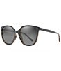 Color:Black/Tortoise - Image 1 - Women's Good Fun PolarizedPlus2® 57mm Tortoise Butterfly Sunglasses