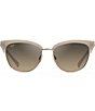 Color:Milky Almond - Image 2 - Women's Lokelani 44mm Cat Eye Sunglasses