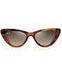 Color:Tortoise - Image 2 - Women's Lychee 52mm Cat Eye Polarized Sunglasses
