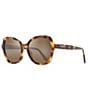 Color:Tortoise - Image 1 - Women's Mamane 55mm Butterfly Polarized Sunglasses