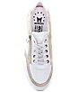 Color:White - Image 5 - Ylona Side Zip Oxford Sneakers
