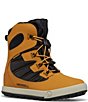 Color:Wheat/Black - Image 1 - Boys' Snow Bank 4 Leather Cold Weather Boots (Toddler)