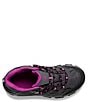 Color:Granite/Berry - Image 4 - Girls' Moab 3 Leather Hiking Boots (Toddler)