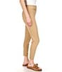 Color:Dark Camel - Image 3 - MICHAEL Michael Kors Ponte Skinny Leg Zip Pocket Pull-On Pants