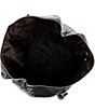 Color:Black - Image 3 - Astor Extra-Large Studded Leather Weekender Bag
