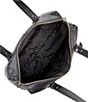 Color:Black - Image 3 - Astor Studded Large Leather Shoulder Bag