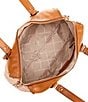 Color:Luggage - Image 3 - Astor Gold Hardware Studded Large Shoulder Tote Bag