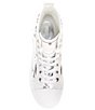 Color:Optic/Silver - Image 5 - Evy Zebra Print Sequin High Top Sneakers