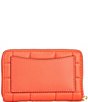 Color:Spiced Coral - Image 2 - Jet Set Small Zip Around Card Case