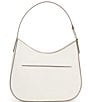 Color:Optic White - Image 2 - Kensington Pebbled Leather Silver Hardware Large Hobo Shoulder Bag