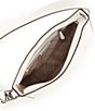 Color:Optic White - Image 3 - Kensington Pebbled Leather Silver Hardware Large Hobo Shoulder Bag