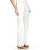 Color:White - Image 4 - Linen Pull On Pant