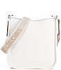 Color:Optic White - Image 2 - Luisa Large North South Messenger Crossbody Bag