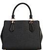 Color:Black - Image 2 - Marilyn Saffiano Leather Medium Satchel Bag