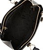 Color:Black - Image 3 - Marilyn Saffiano Leather Medium Satchel Bag