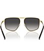Color:Shiny Gold - Image 4 - Men's MK1153 58mm Aviator Sunglasses
