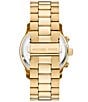 Color:Gold - Image 2 - Men's Runway Chronograph Gold-Tone Stainless Steel Bracelet Watch