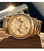 Color:Gold - Image 4 - Men's Runway Chronograph Gold-Tone Stainless Steel Bracelet Watch