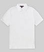 Color:White - Image 1 - Mercerized Pima Cotton Modern Fit Short Sleeve Polo Shirt