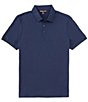 Color:Midnight - Image 1 - Mercerized Pima Cotton Modern Fit Short Sleeve Polo Shirt