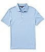 Color:Chambray - Image 1 - Mercerized Pima Cotton Modern Fit Short Sleeve Polo Shirt