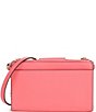 Color:Camilla Rose - Image 2 - Ruby Small Double Zip Gold Hardware Crossbody Bag