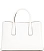 Color:Optic White - Image 2 - Silver Hardware Ruthie Small Satchel Bag