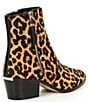 Color:Butterscotch - Image 2 - Sawyer Leopard Printed Calf Hair Booties