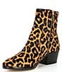 Color:Butterscotch - Image 4 - Sawyer Leopard Printed Calf Hair Booties