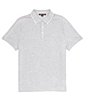 Color:Heather Grey - Image 1 - Short Sleeve Polo Shirt