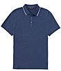 Color:Danish Blue - Image 1 - Short Sleeve Polo Shirt