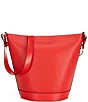 Color:Lacquer Red - Image 2 - Townsend Medium Top Zip Bucket Crossbody Bag