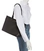 Color:Black - Image 4 - Winston Medium Top Zip Pocket Tote Bag