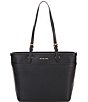 Color:Black - Image 1 - Winston Medium Top Zip Pocket Tote Bag