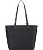 Color:Black - Image 2 - Winston Medium Top Zip Pocket Tote Bag