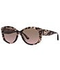 Color:Pink - Image 1 - Women's Charleston 54mm Pink Tortoise Cat Eye Sunglasses