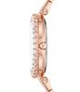 Color:Rose Gold - Image 2 - Women's Darci Three-Hand Rose Gold-Tone Stainless Steel Bracelet Watch and Pave Bracelet Set