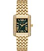 Color:Gold - Image 1 - Women's Emery Three-Hand Gold Tone Stainless Steel Bracelet Watch