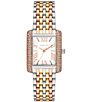 Color:Tri Tone - Image 1 - Women's Emery Three-Hand Tri Tone Stainless Steel Bracelet Watch