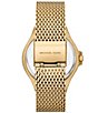 Color:Gold - Image 2 - Women's Lennox Three-Hand Gold Stainless Steel Mesh Bracelet Watch